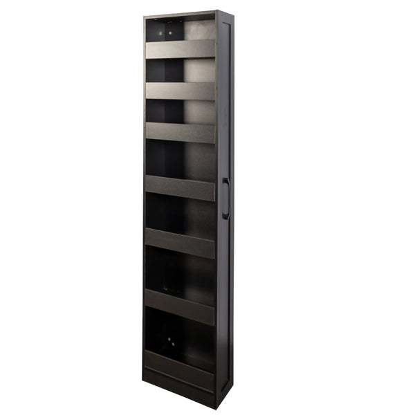 English Elm 7 Slim 7-Tier Pull-Out Storage Organizer for Narrow Spaces — 7.87" Wide Space-Saving Shelf Unit W331P366090
