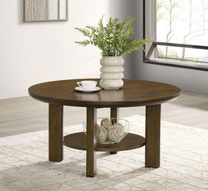 English Elm Square Engineered Wood Cocktail Table Matte Black Pedestal Base Modern Living Room B016P469766