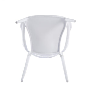 English Elm Pvc Sleek Matte Black Dining Chair Set of 4 for Kitchen Studio or Cafe Use W3766P436154