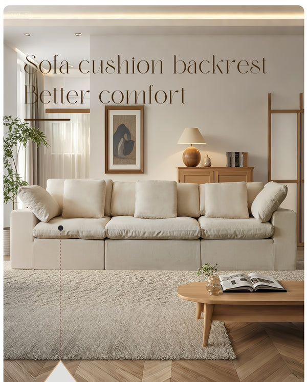 English Elm Modular Sectional Sofa - Space-Saving Minimalist Design, Comfy Sleeper For Modern Living Rooms & More W3622S00003