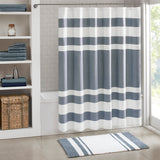 Spa Waffle Casual Shower Curtain with 3M Treatment