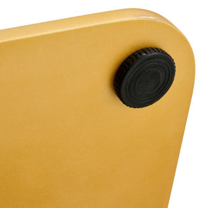 English Elm Table Luxurious Pandora-Patterned Glass Dining Set With Golden Legs & 8 Ergonomic Pu Leather Chairs W1151S03249-GIGA