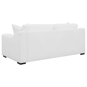 English Elm Chelan Plush Sofa and Loveseat Set with Sloped Arms for Contemporary Living Rooms B062S01791