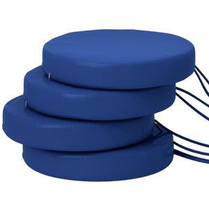 English Elm Soft Round Dining Chair Cushions Set of 4 with Washable Covers and Foam Padding T3971P442964