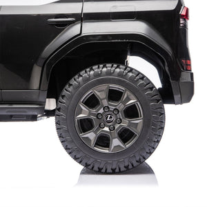 English Elm Lexus Gx550 Two Seat Kids Ride on with 24v Power Remote Control and Suspension Black W1578P416226