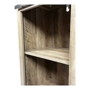 English Elm Sideboard Antique Gray Farmhouse Storage Cabinet with Sliding Doors 36.8" Buffet Table Durable Wood W1412P176887