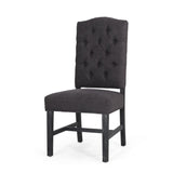 Christopher Knight Home® - Noble House - Hyvonen Contemporary Fabric Tufted Dining Chairs - Set Of 2