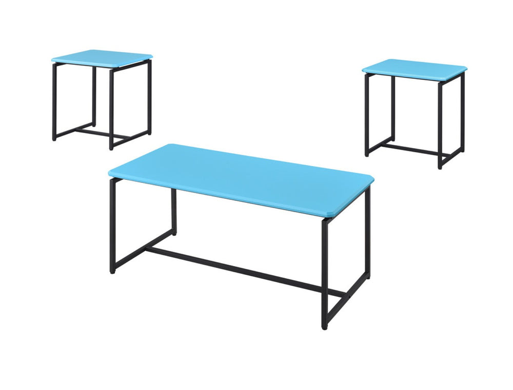 English Elm Gaetano Carbon Fiber Wrap 3 Piece Living Room Coffee and End Table Set B2749P413281
