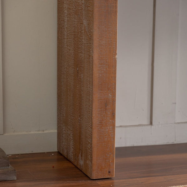 English Elm Solid Wood Console Table - Retro Narrow Design For Living Room, Entryway & Hallway, Multi-Purpose Use W3158P297409-GIGA