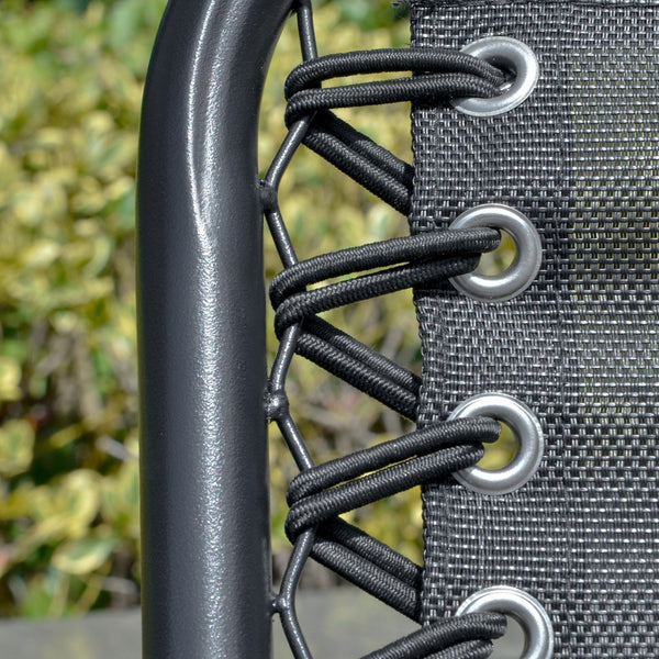 English Elm Outsunny 2-Seat Patio Swing Chair With Adjustable Canopy, Cup Holders & Durable Weather-Resistant Frame W2225P200875-GIGA