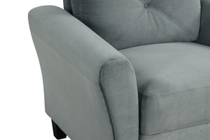 English Elm Couch Plush Modular Sectional Set In Gray Velvet – Versatile, Comfortable & Easy To Clean! W2121S00012