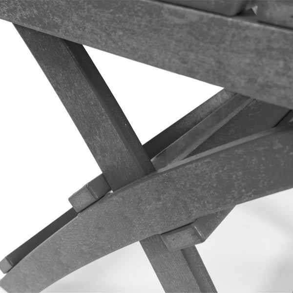 English Elm Seaview Recycled Hdpe Outdoor Folding Side Table Uv Resistant Patio Deck Use Gray B2745P409723