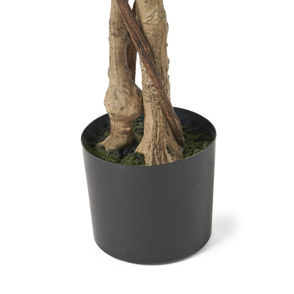 English Elm Christopher Knight Home® - 180CM Artificial Ficus Tree with Glossy Leaves & Twisted Trunk, Pre-Potted Green Décor for Home (90) 70517.00