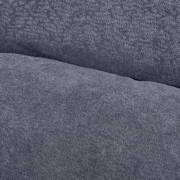 English Elm Sleeper 3-in-1 Convertible Sofa Chair Bed with Lychee Velvet, Adjustable Recline & Cup Holder Grey W1117P265779