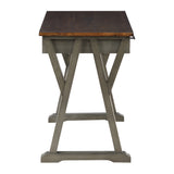 OSP Home Furnishings Jericho Rustic Writing Desk Slate Grey