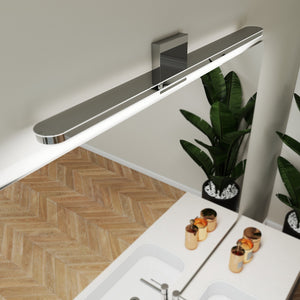 English Elm Modern Led Vanity Lights - 32In 16W Daylight White Chrome Fixtures For Bathroom & Dressing Rooms W2312P374948