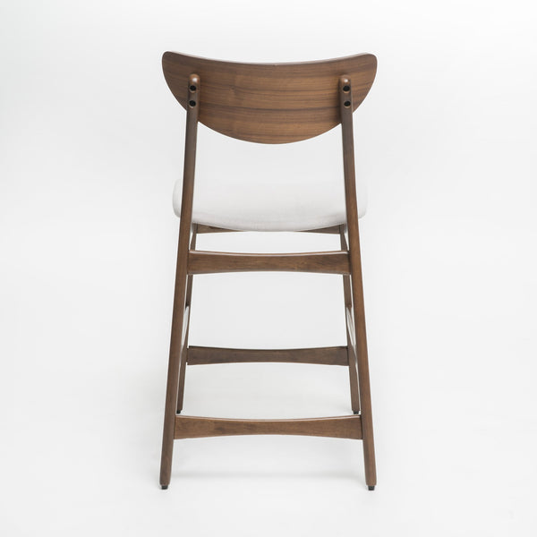 English Elm Christopher Knight Home® - Counter Height Chair - Elegant Light Beige Upholstered Seat With Sturdy Wood Frame For Style & Comfort 58914.00WNT