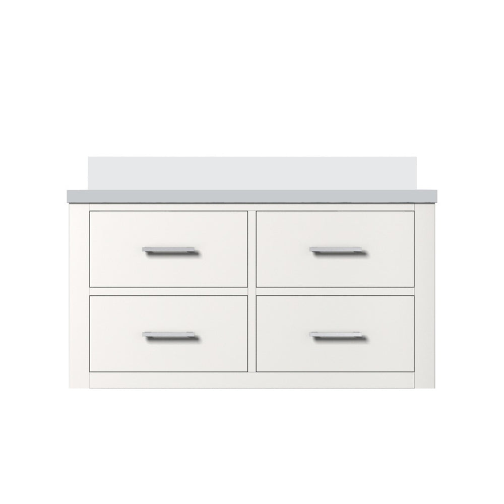 English Elm White Single Bath Vanity 36" W X 22" D With Cultured Marble Top - Elegant, Durable & Fully Assembled B2731P257979-GIGA