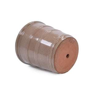 English Elm 3 Pieces Ceramic Flowerpot Set - Handcrafted Antique Yellow Planters For Garden, Patio & Indoors W3273P321529