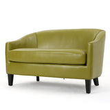 Christopher Knight Home® - Noble House - Justine Green Leather Loveseat