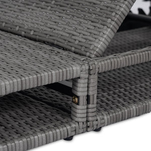 English Elm Christopher Knight Home® - Outdoor Acacia Wood Counter Height Barstool Set of 2 with Curved Backless Seats Rustic Weather-Resistant Grey N772P248136G