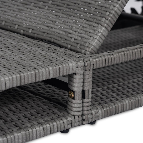 English Elm Christopher Knight Home® - Outdoor Acacia Wood Counter Height Barstool Set of 2 with Curved Backless Seats Rustic Weather-Resistant Grey N772P248136G