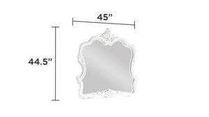English Elm Opulence 4-Piece Queen Bedroom Set In Pearl White - Modern Elegance With Timeless Storage Solutions B009S01368-GIGA