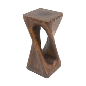 English Elm Christopher Knight Home® - Outdoor Twist Shape Side Table - Lightweight Concrete Accent For Patio, Pool, Or Balcony Use N770P291498A