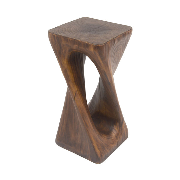 English Elm Christopher Knight Home® - Outdoor Twist Shape Side Table - Lightweight Concrete Accent For Patio, Pool, Or Balcony Use N770P291498A