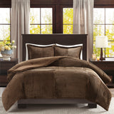 Madison Park Parker Casual Plush Down Alternative Comforter Set BASI10-0421 Brown