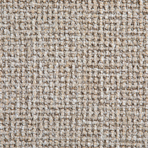 Meridian Furniture Modra Woven Polyester Swivel Accent Chair with Walnut Base for Modern Living Room Seating Beige 33021Beige