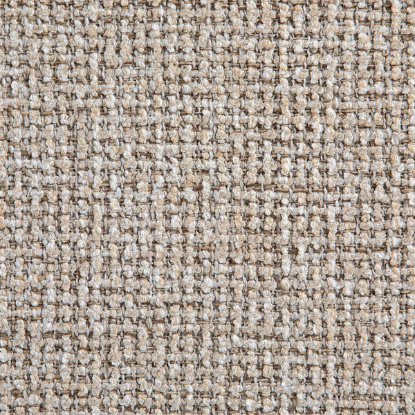 Meridian Furniture Modra Woven Polyester Swivel Accent Chair with Walnut Base for Modern Living Room Seating Beige 33021Beige