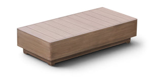 Meridian Furniture Solace Solid Acacia Outdoor Coffee Table with Thermowood Treatment for Patio Lounges 33026-CT