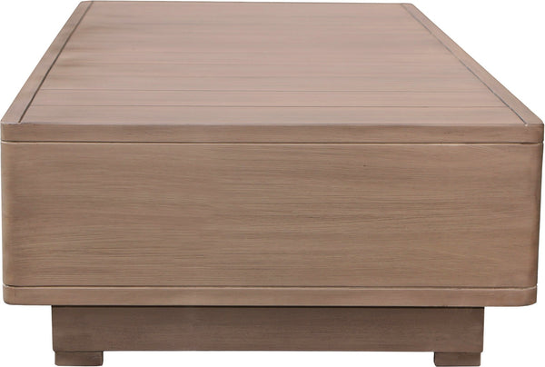 Meridian Furniture Solace Solid Acacia Outdoor Coffee Table with Thermowood Treatment for Patio Lounges 33026-CT