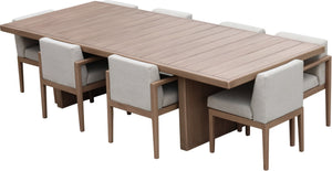 Meridian Furniture Solace Solid Acacia Outdoor Dining Table Thermowood Treated for Weather Resistance 33026-DT