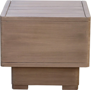 Meridian Furniture Solace Solid Acacia Outdoor Side Table Thermowood Treated for Weather Resistant Patios 33026-ET