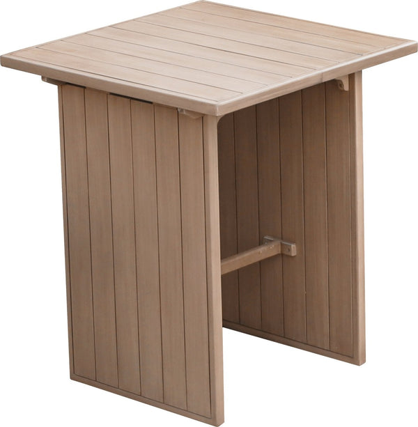 Meridian Furniture Solace Solid Acacia Outdoor Bar Table with Thermowood Treatment for Patio Gatherings 33027-BT