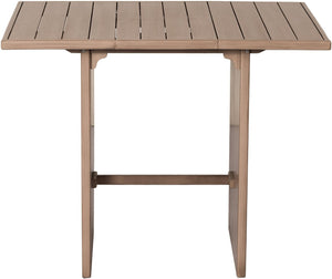 Meridian Furniture Solace Solid Acacia Outdoor Bar Table with Thermowood Treatment for Patio Gatherings 33027-BT