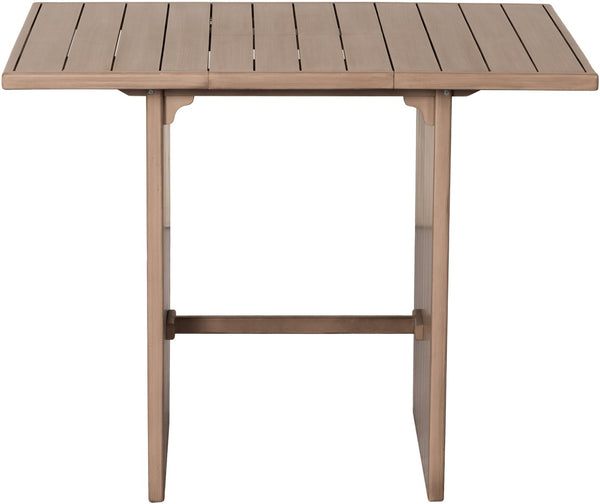 Meridian Furniture Solace Solid Acacia Outdoor Bar Table with Thermowood Treatment for Patio Gatherings 33027-BT
