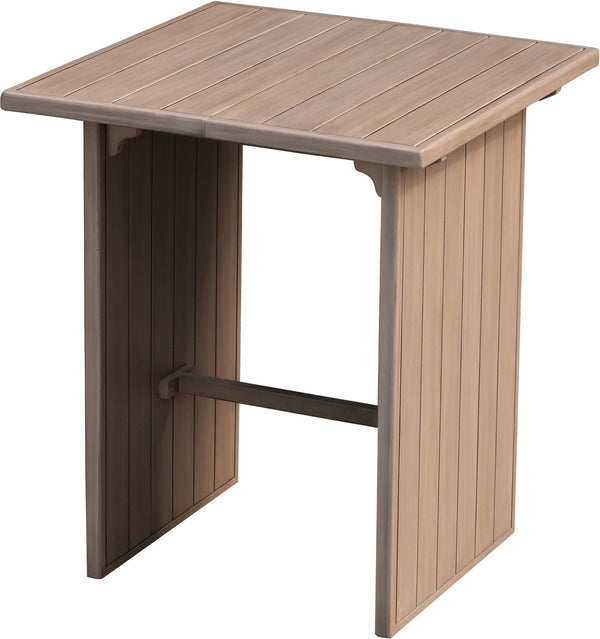 Meridian Furniture Solace Solid Acacia Outdoor Bar Table with Thermowood Treatment for Patio Gatherings 33027-BT