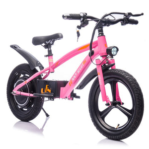 English Elm 24v Kids Electric Dirt Bike 300w Motor 16in Pneumatic Tires Adjustable Seat Ages 5 to 12 Pink W1578P335443