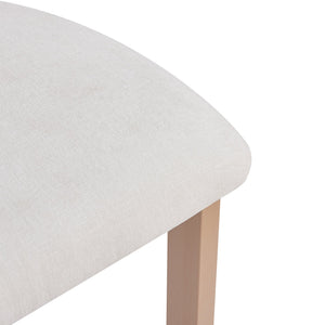 English Elm Christopher Knight Home® - 26.5'' Stylish Round Stools with Low Back - Comfortable Upholstered Seats, Walnut Base, Metal Frame Natural+White N780P236628N