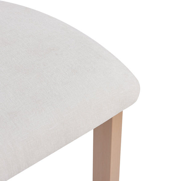 English Elm Christopher Knight Home® - 26.5'' Stylish Round Stools with Low Back - Comfortable Upholstered Seats, Walnut Base, Metal Frame Natural+White N780P236628N
