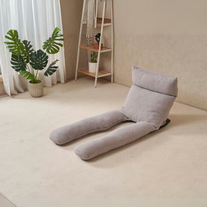 English Elm Adjustable U-shaped Full-Body Recliner Pillow for Sleeping, Reading & Physiotherapy — Gray Metal, Foldable Packaging Enhanced Comfort W244P289150