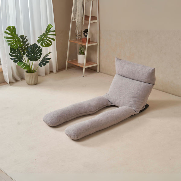 English Elm Adjustable U-shaped Full-Body Recliner Pillow for Sleeping, Reading & Physiotherapy — Gray Metal, Foldable Packaging Enhanced Comfort W244P289150