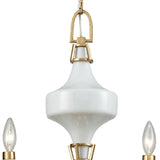 Ceramique 30'' Wide 6-Light Chandelier - Antique Gold Leaf 33053/6 Elk Lighting