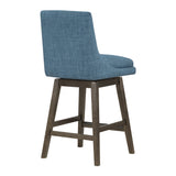 OSP Home Furnishings Allingham 26" Swivel Stool Navy / Grey