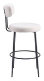 Blanca Barstool - Set of 2 Ivory 109740 Zuo Modern