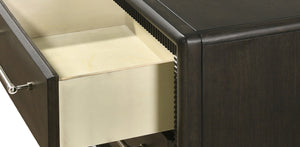 English Elm 1pc Dark Brown Chest 5-Drawer Dresser with Bar Handles & Tapered Feet, 37.3"x17.4"x50.1"H, Stylish B011P342791