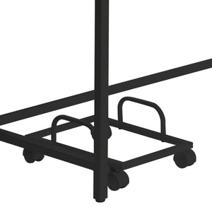 English Elm Oak Modern L-Shape Computer Desk with Beveled Edges, Mobile CPU Holder, Spacious Dual-Monitor Workstation B062P184562